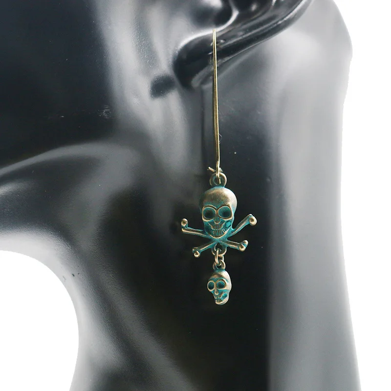 YULUCH 2018 Retro personality trend jewelry accessories zinc alloy skull long pendant hip hop women party gifts | Украшения и