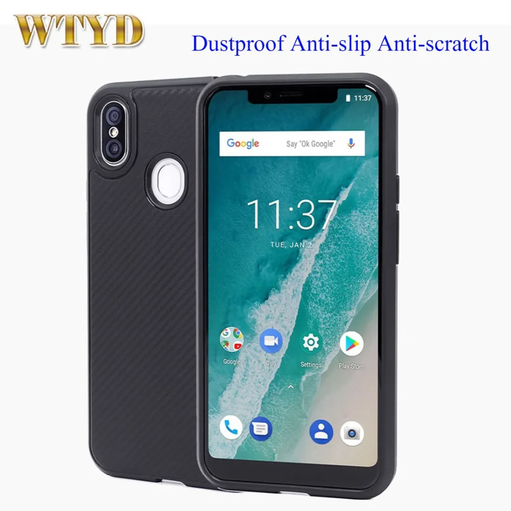 Защитный кожаный чехол Ulefone X из ТПУ с тканевой текстурой пылезащитный