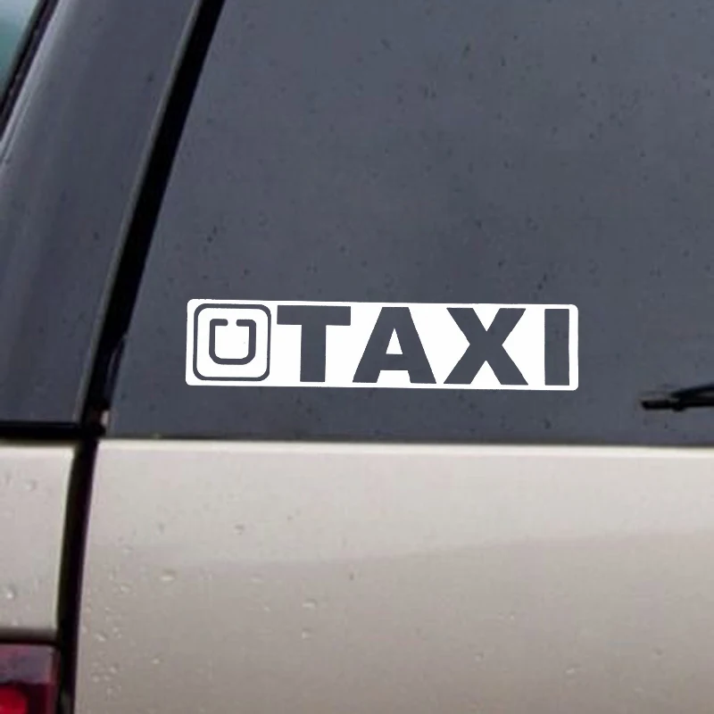 YJZT 16*3.6CM &quotU TAXI&quot Fashion Vinyl Letters Decals Car Sticker Black/Silver Car-styling S8-1670 | Автомобили и мотоциклы