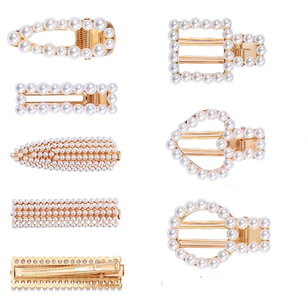 

Элегантные Заколки для волос с жемчужинами для женщин и девочек, 1 шт., милые заколки для волос, заколки для волос, повязка на голову, модные а...