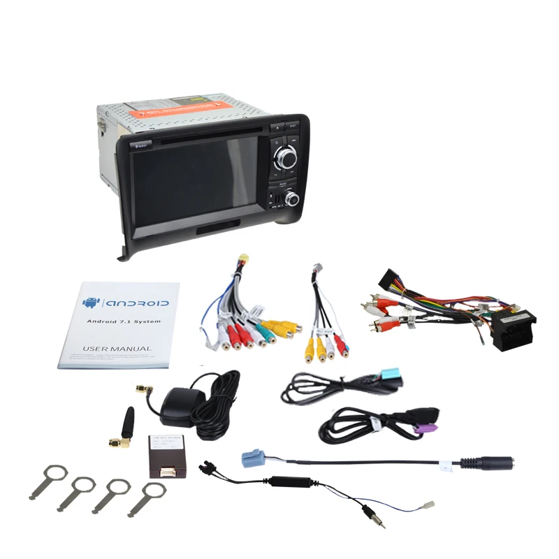 7 InchAndroid 9 0 автомобильный DVD плеер мультимедиа для Audi TT/TTS 2006 2012 с Wifi OBD2 DAB GPS