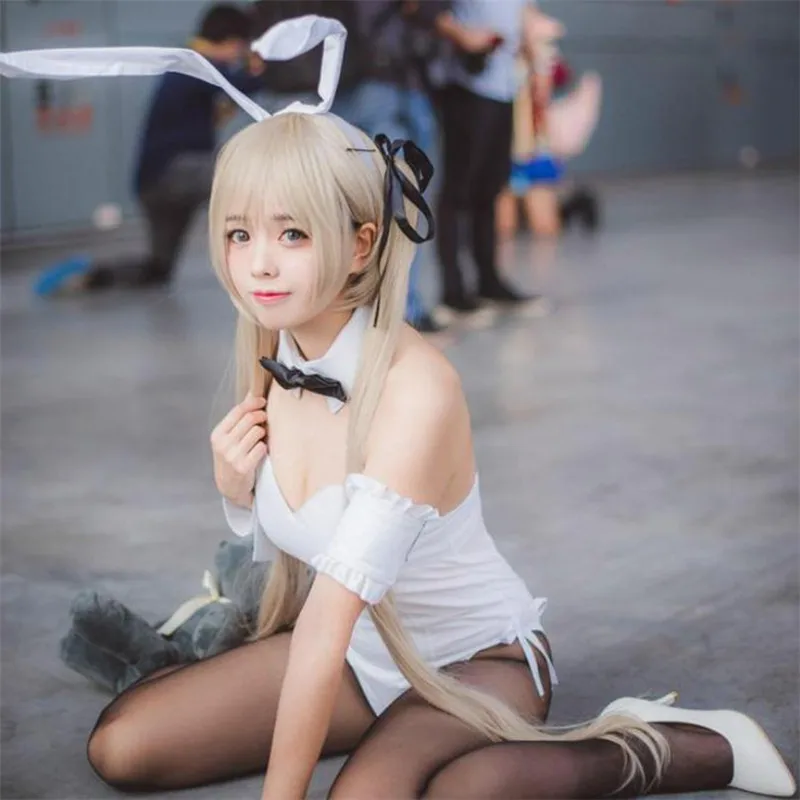 Рождество где мы меньше всего одиноки Kasugano Sora аниме сексуальный белый комбинезон
