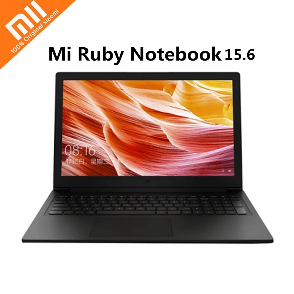 Оригинальный ноутбук Xiaomi Mi Ruby 2019 15 6 дюймовый с ОС Windows 10 Intel Core i7 8550U