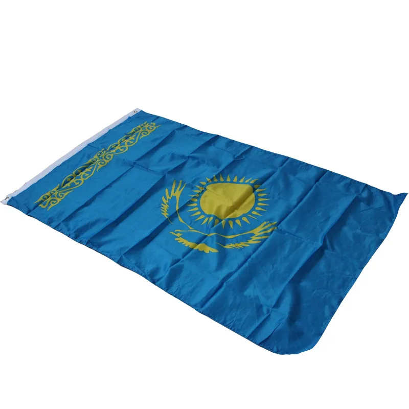 Флаг Казахстана 150x90 см флаг знамя на заказ Национальный подвесной Крытый