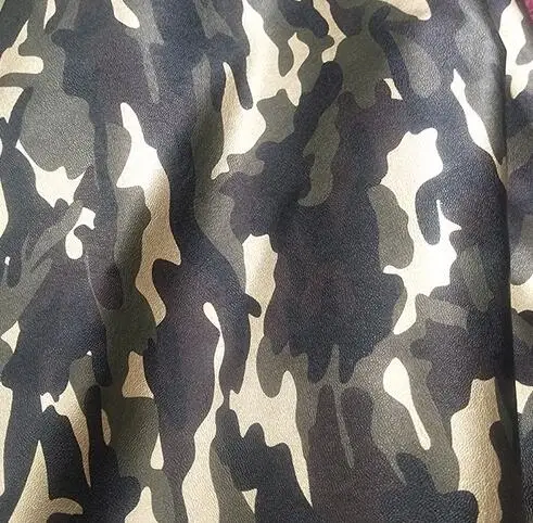 green Camouflage Хорошо 69x50 см из искусственной кожи цифровая печать камуфляж искусственная кожа ткань синтетическая кожа DIY сумка швейный материал Diy Одежда - Цвет: green Camouflage