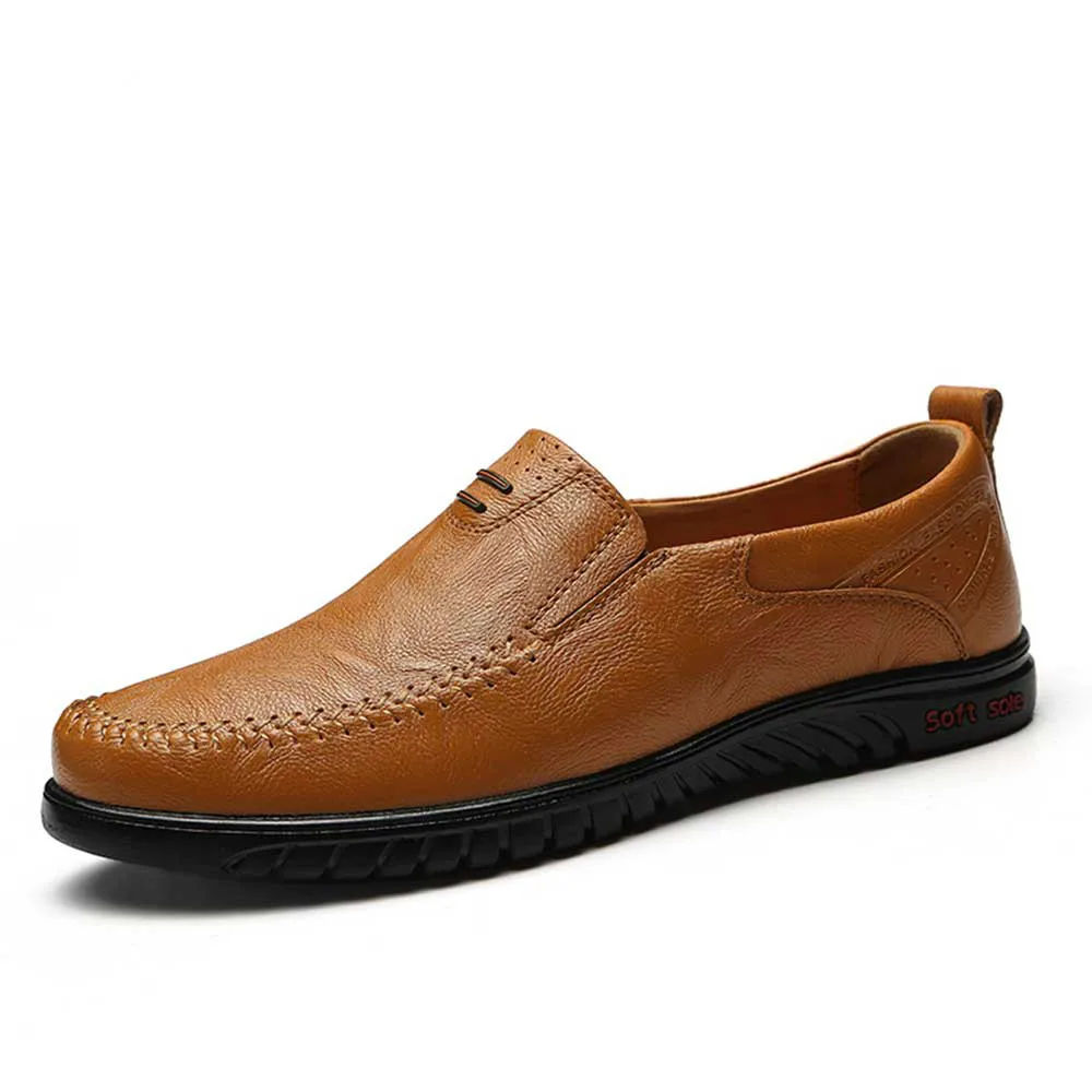 Men Casual Shoes Leather Slip-on Breather brand Designer High Quality Comfortable Summer Sapato Masculino | Обувь