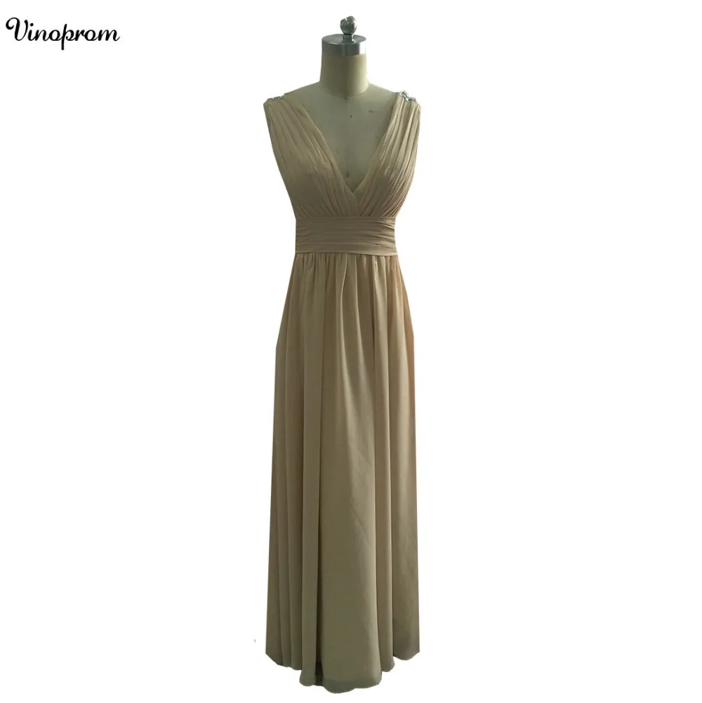 Шифоновое платье для подружки невесты длинное ТРАПЕЦИЕВИДНОЕ ПЛАТЬЕ цвета