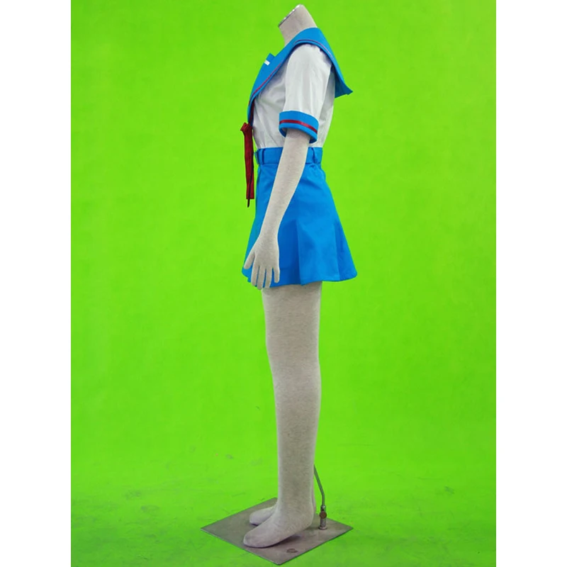 Ainclu/бесплатная доставка синяя школьная форма для девочек susumiya Haruhi no Yuuutsu костюм