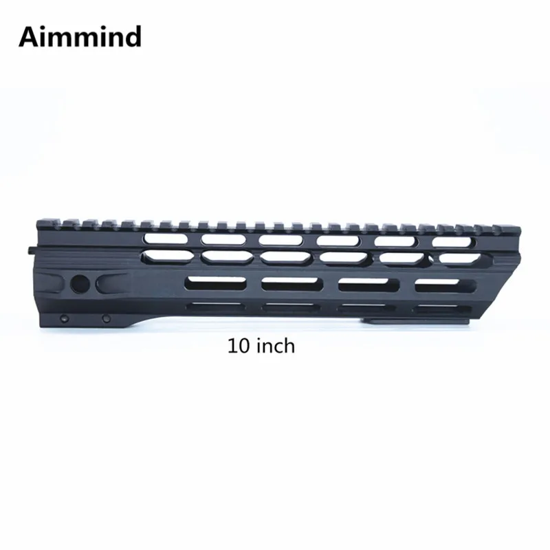 10 дюймов mlok handguard Free Float Super Slim ar 15 M Lok Handguard Quad Rail W/Nut Fit. 223 для AR15 M4 M16 m lok