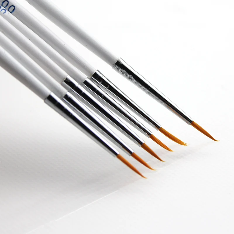 Bianyo 6Pcs Fine Hand-painted Hook Line Pen Round Tip Gouache Watercolor Brushes Drawing Art Student Stationery Supplies | Канцтовары