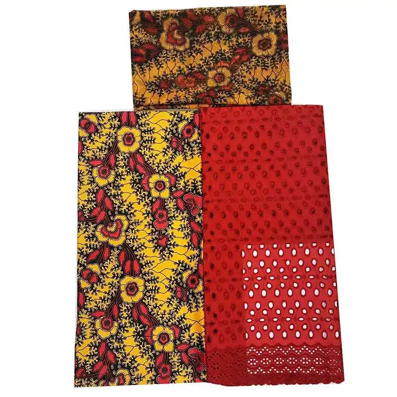 

2yards chiffon with 2.5yards silk satin with 2.5 lace fabric african print design ankara printing silk fabric african print silk