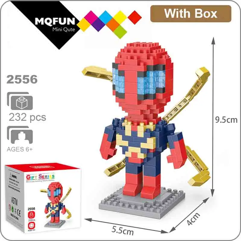 Wisehawk мини-блок супер герой Экшн фигурки Marvel Мститель Человек-паук Черная пантера Веном мини Строительный Блок игрушка для детей
