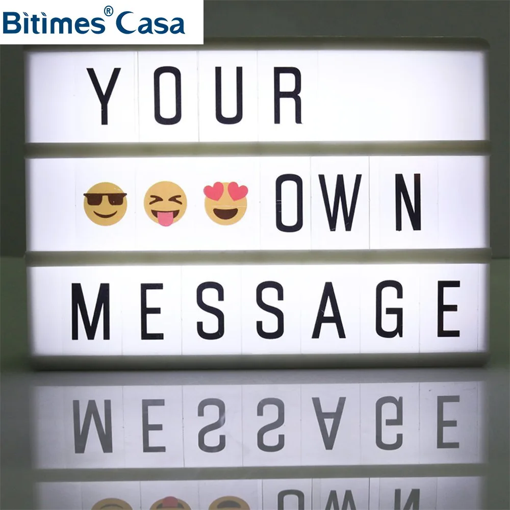 Bitimes Магнитная DIY светодио дный Message Box доска A6 Размеры 105 мм * 148 Холодильник