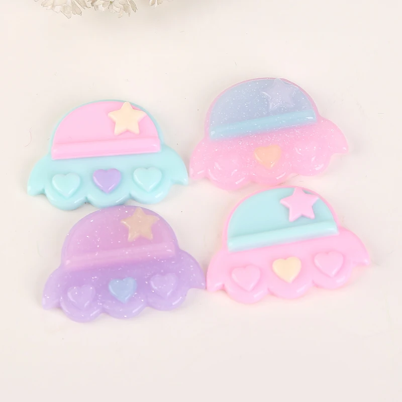 Подвески в виде НЛО из смолы 20 шт. 22*32 мм|resin charms|ufo charmcharm necklace |