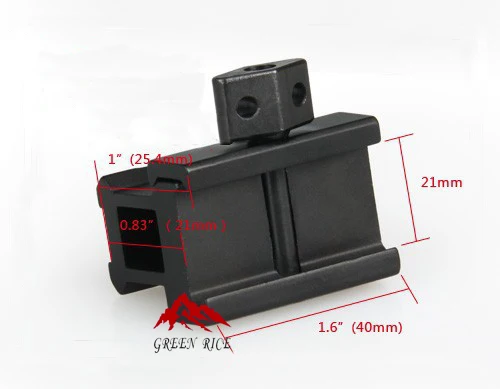 New Arrival Tactical 0.83&quot High Riser Mount With 3 slots For Hunting GR24-0091 | Спорт и развлечения
