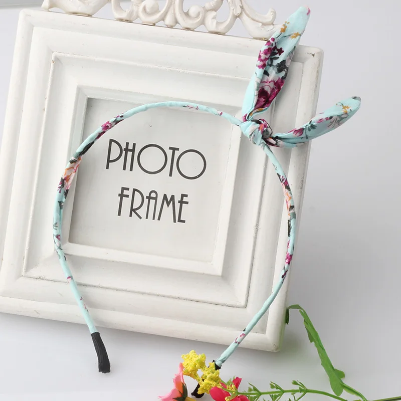 M MISM пасторальный цветочный обруч для волос корейский стиль заячьи ушки милые