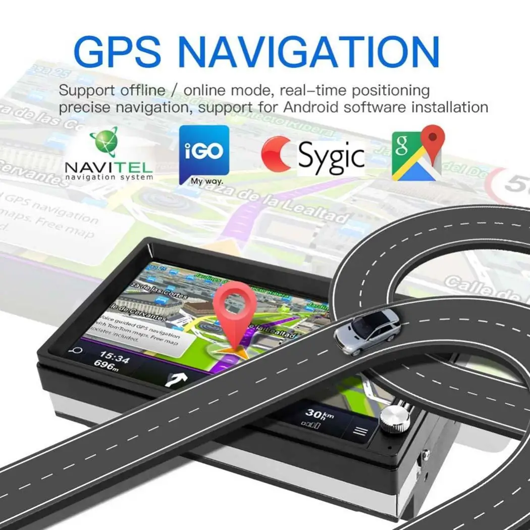 Gps Bluetooth Автомобильный MP5 плеер 2 Din Android 8 1 7 &quotсенсорный экран двойной USB fm радио
