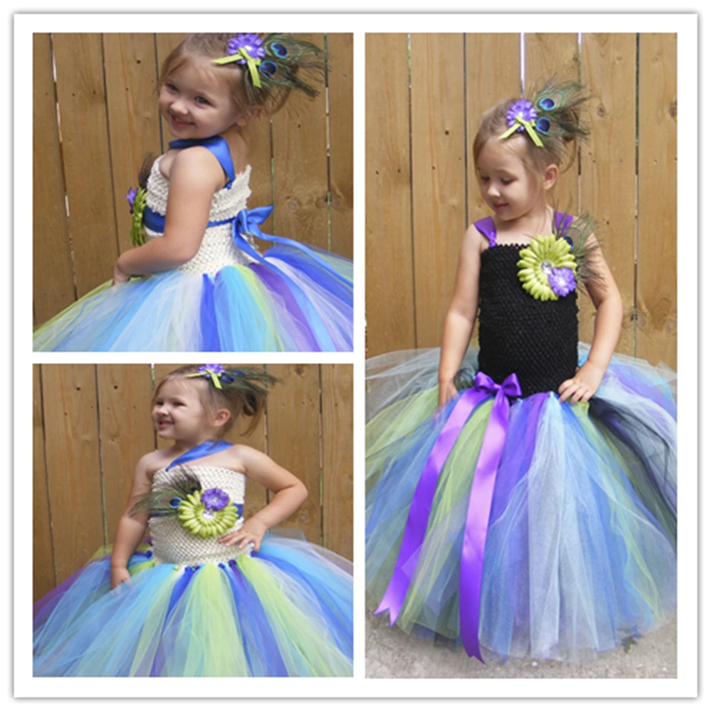 Новое поступление платья-пачки с цветочным принтом для девочек на день рождения