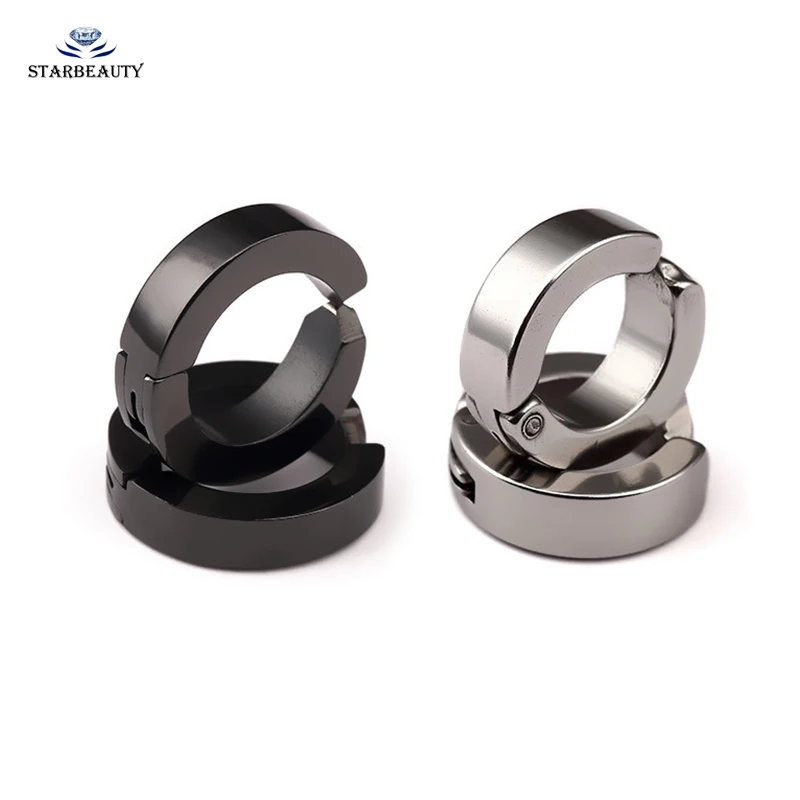 Клипса для ушей из нержавеющей стали в стиле панк мужчин и женщин Поддельные