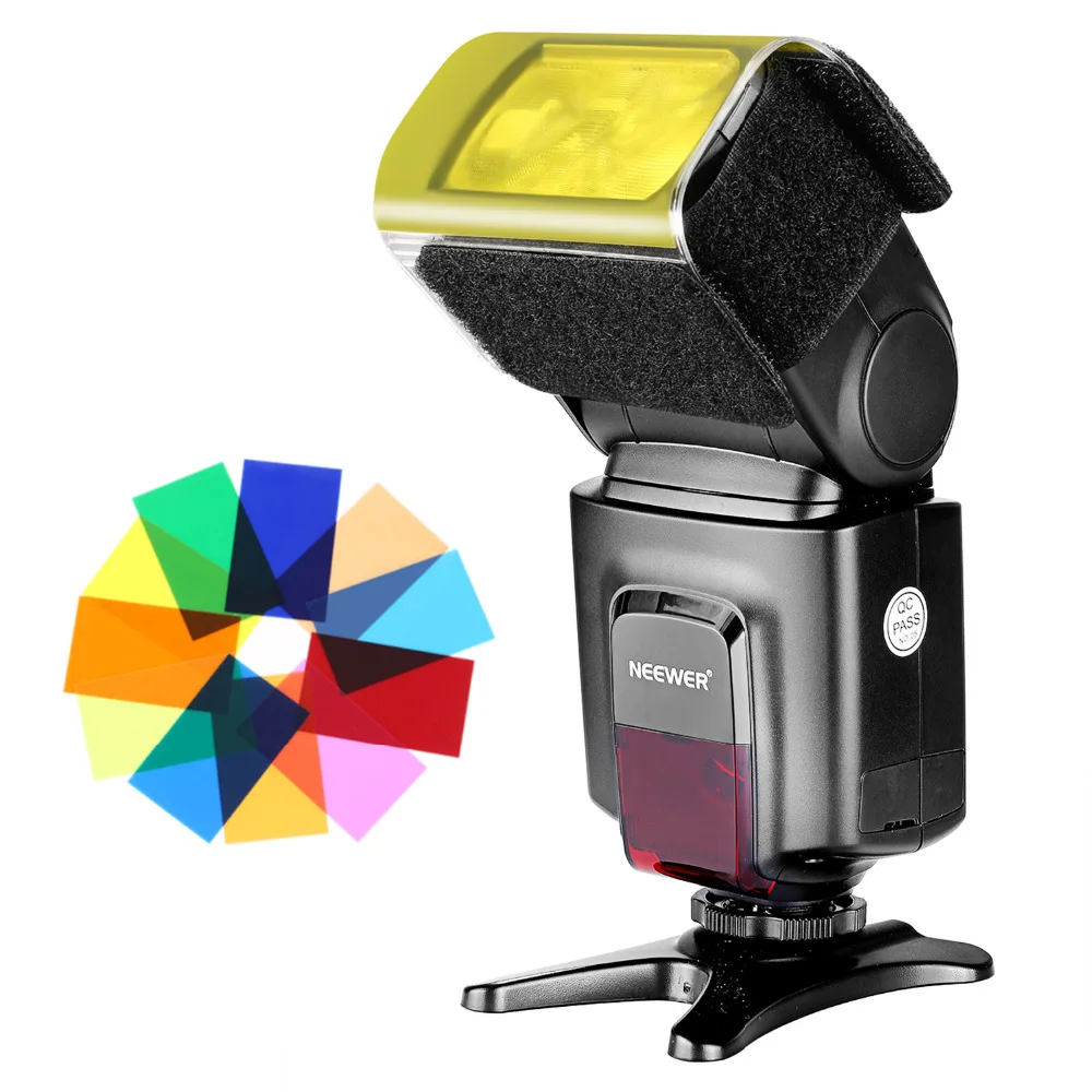 Вспышка Neewer TT560 Speedlite с 12 цветными фильтрами комплект для Canon Nikon Panasonic Olympus Pentax и