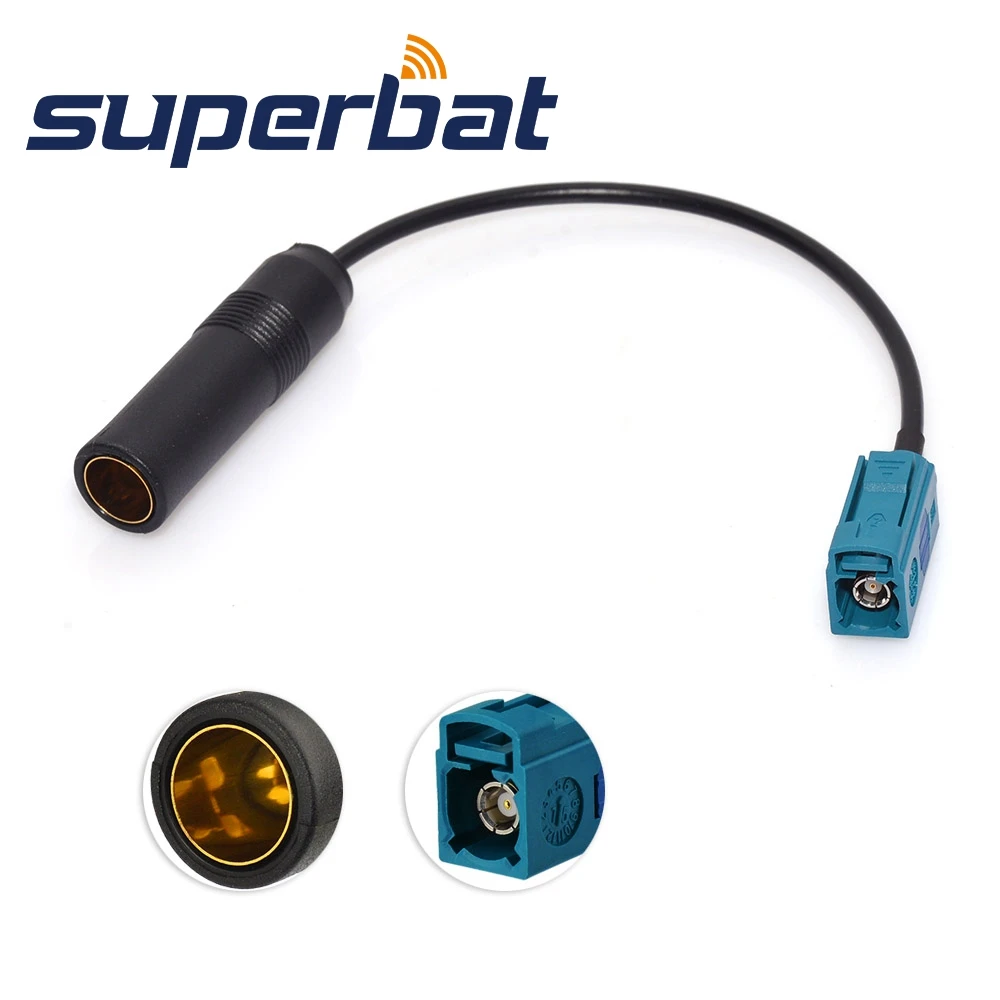 Антенный Разъем Superbat DAB + FM AM разъем DIN для Fakra Z разветвитель кабель 15 см