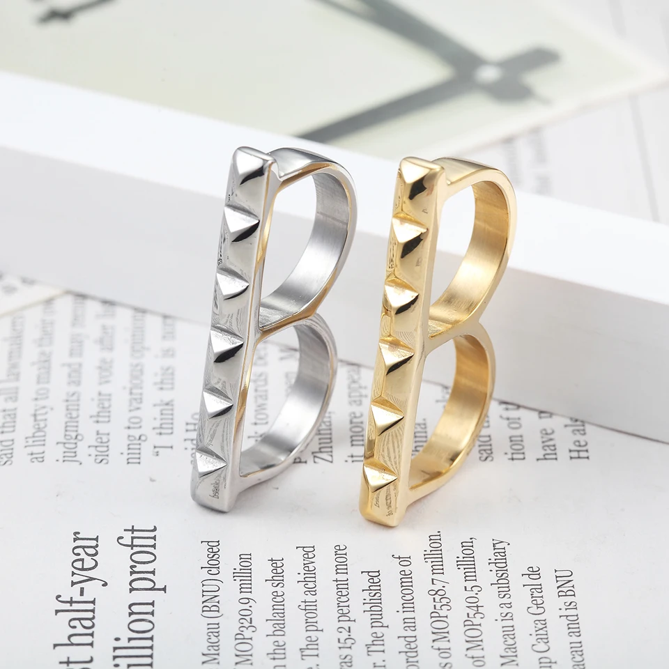BAOLAISI 2017 новые кольца для женщин геометрическое двойное кольцо можно взять два