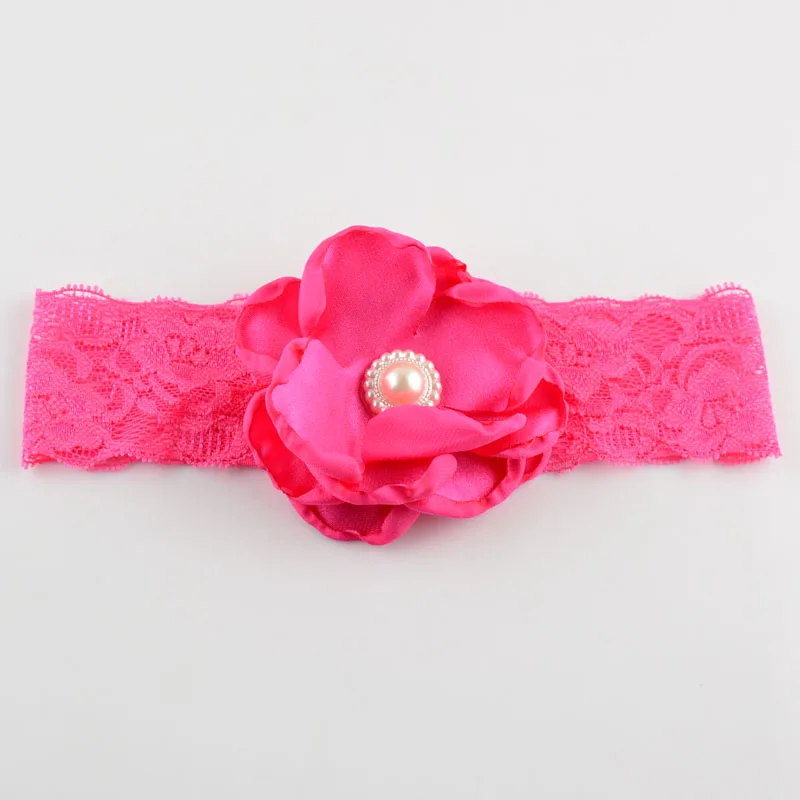 Повязки на голову для красивых девушек с жемчужными цветами из ткани 10C Женский 5