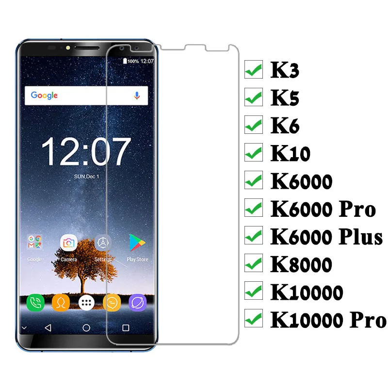 Protective Glass For Oukitel K3 K5 K6 K10 K8000 K10000 K6000 Pro Plus Tempered Glas On K 3 5 6 10 6000 8000 10000 Screen Protect | Мобильные