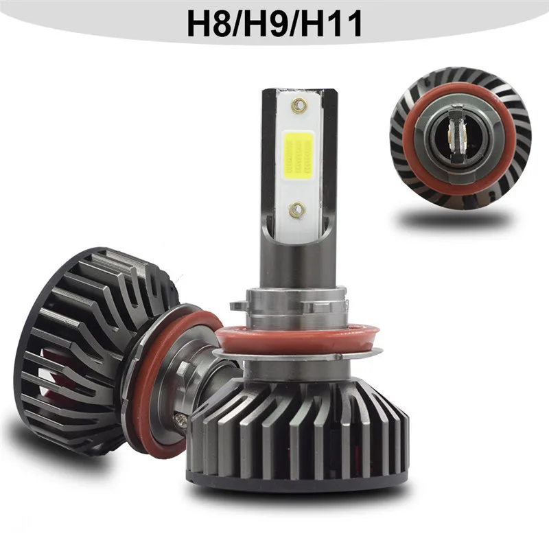 Uttril H1 H4 H7 автомобильный головной светильник 3000K 4300K 5000K 6500K 8000K 25000K COB мини светодиодный светильник 80 Вт 10000лм автомобильный противотуманный светильник светодиодный 12 В