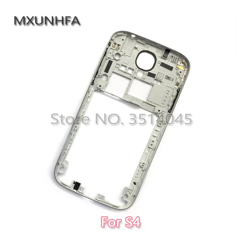 Новая серебряная средняя Рамка Замена для Samsung Galaxy S4 i9505 i9500 I337 корпус с кнопкой