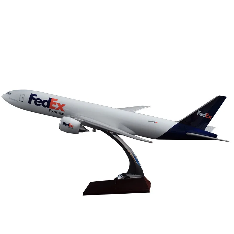 47 см смолы Boeing 777 FedEX авиакомпании для лазерной обрезки модели самолета Аэробус