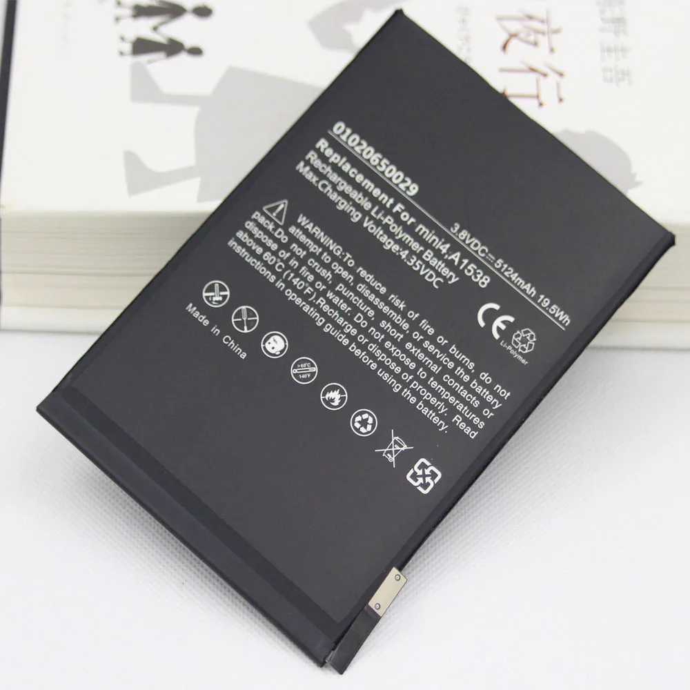 ISUNOO 2pcs/lot Genuine 5124mAh good quality battery For iPad mini 4 mini4 Battery Replacement tablet A1550 A1538 | Мобильные