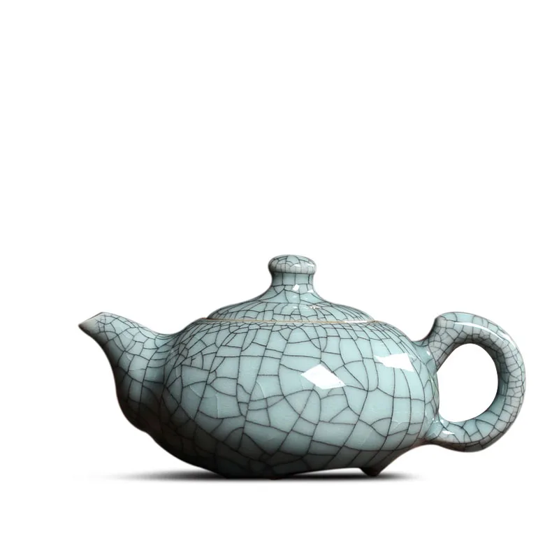 

Teapot ceramic Kung Fu teapot single pot Geyao ice crack tea tea pot Longquan celadon handmade filter tea pot