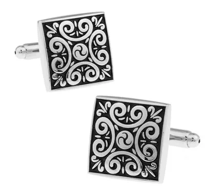 IGame розница по Заводской Цене мужские черные запонки из латуни матриал