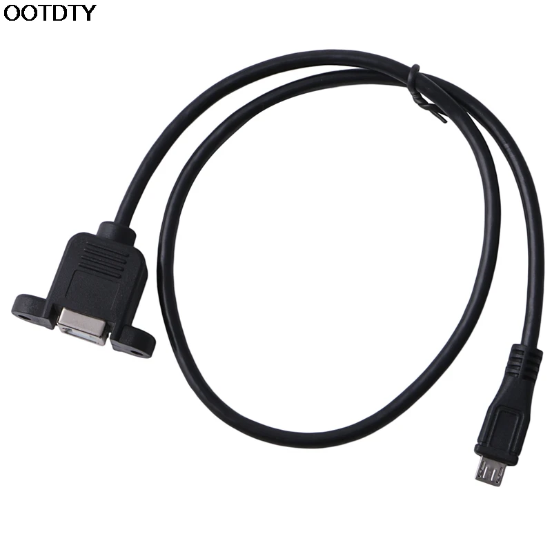 Фото 50 см панель принтера крепление USB 2 0 B гнездо для Micro 5 Pin Мужской кабель # L060 Новинка 50 см панель принтера крепление USB 2 0 B гнездо для Micro 5 Pin Мужской кабель # L060 Новинка