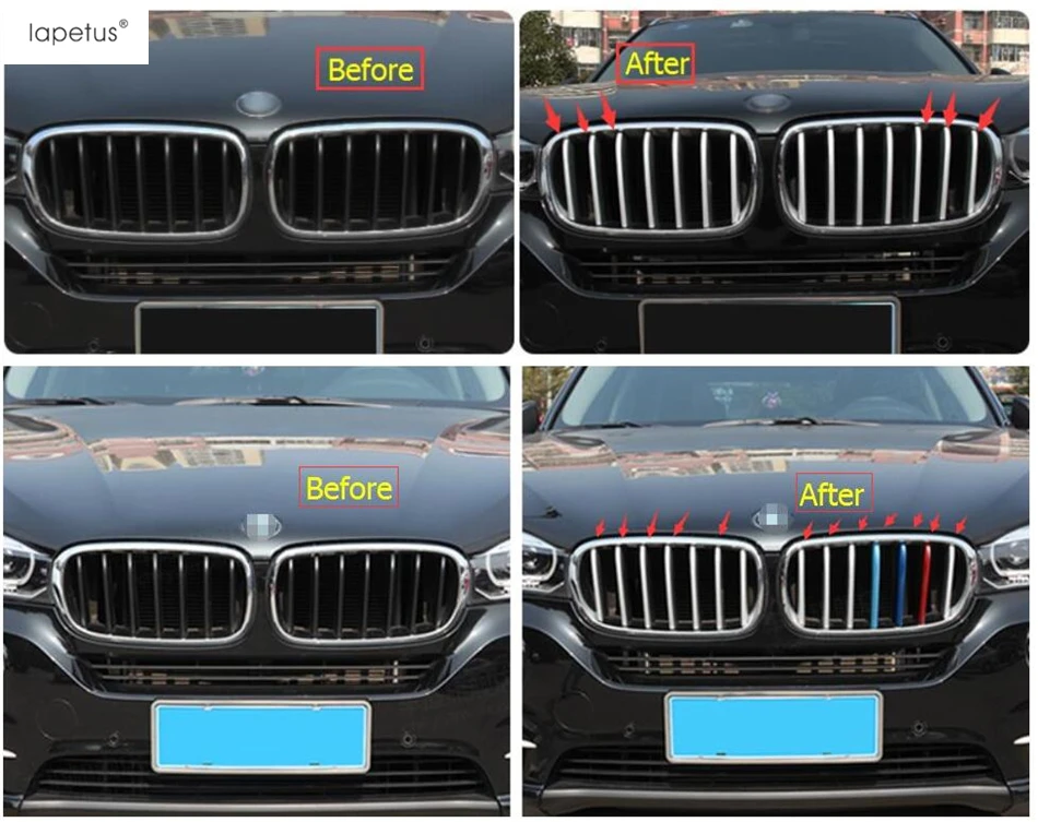 Аксессуары Lapetus для BMW X5 F15 2014 2017 / X6 F16 2015 2018 передняя решетка гриля молдинговая