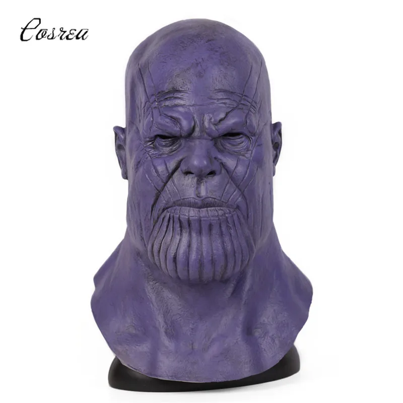 Маска для шлема Thanos полная маска лица Бесконечная война перчатки Хэллоуина Loki Tony