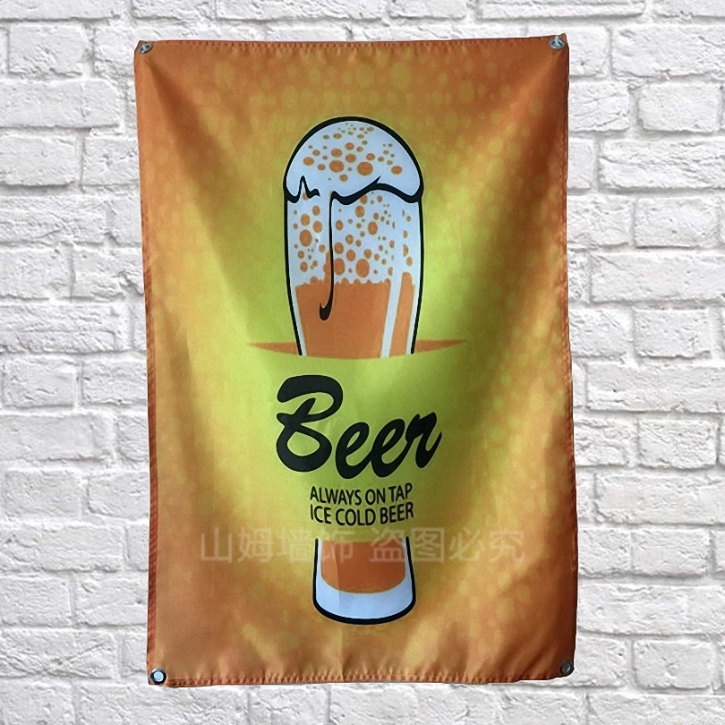 Пивная Ткань флаг баннеры Наклейка на стену бар винный погреб Бильярд зал тема