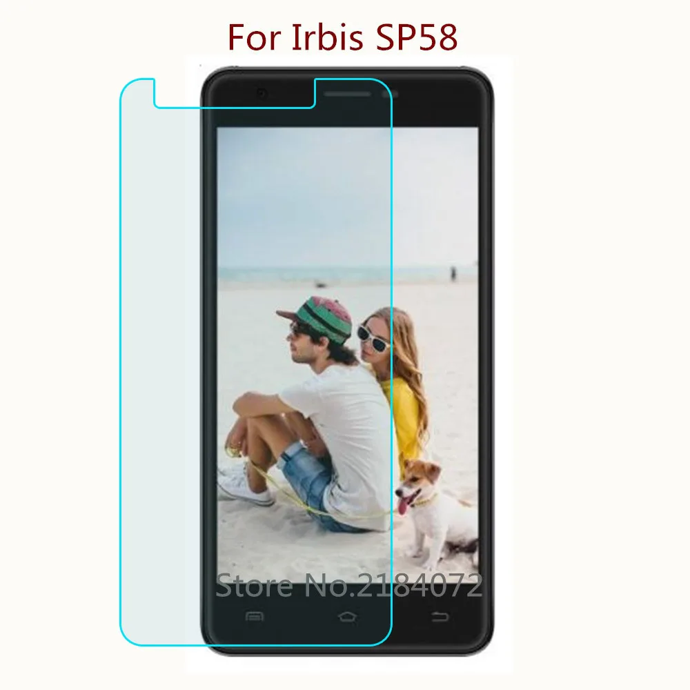 9H 2.5D Защитное стекло для экрана Irbis SP58 закаленное смартфона Передняя пленка