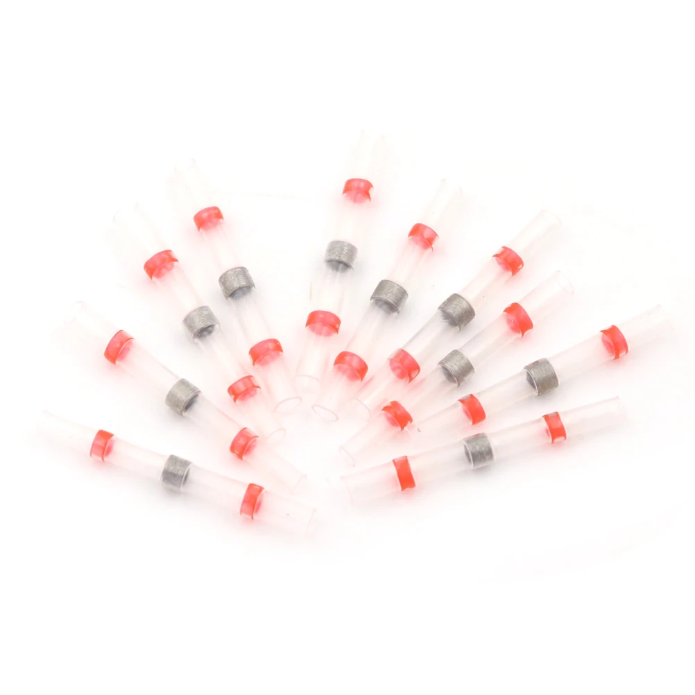 10 шт. красные термоусадочные стыковые соединители для проводов