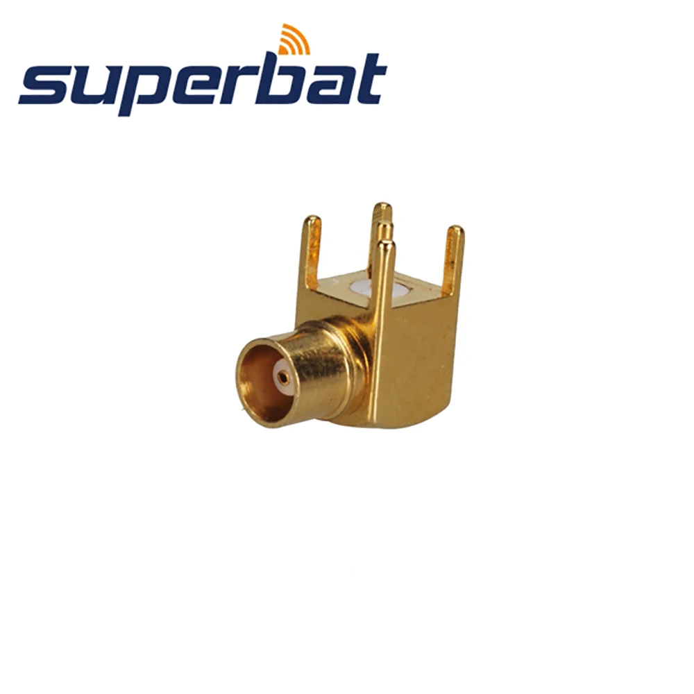 Superbat 10 шт. MCX сквозное отверстие Джек прямоугольный монтаж печатной платы с