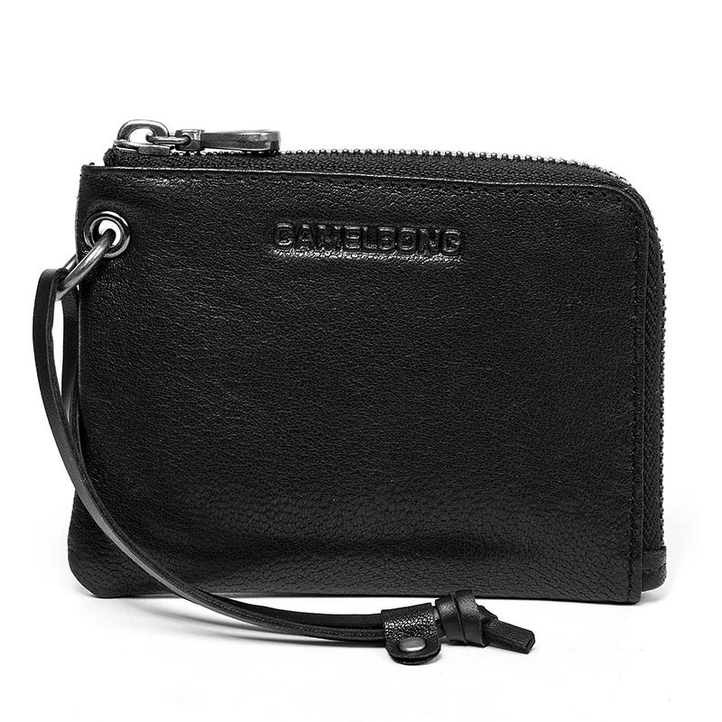 Мужские кошельки Camelbong брендовый тонкий кошелек из натуральной кожи с карманом