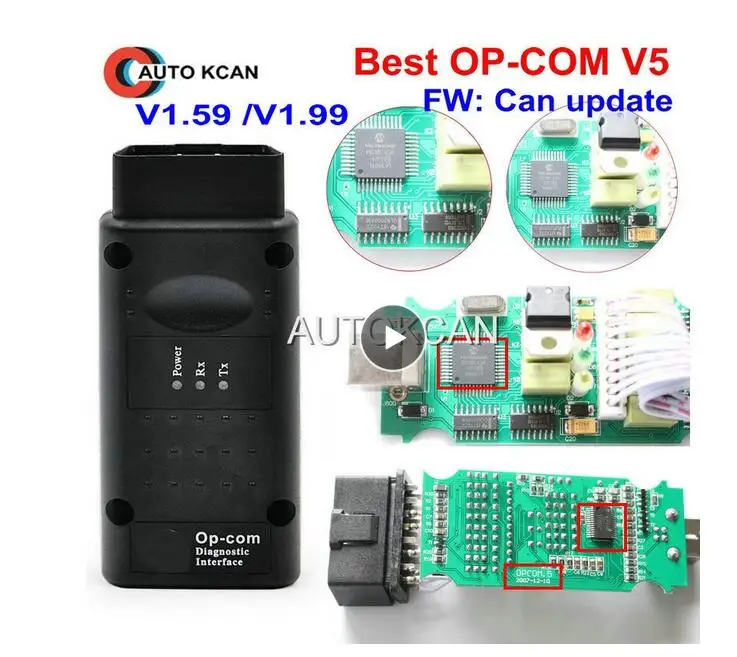 Best OP COM V5 Горячая V5 PCB FW V1.59 или FW V1.99 op com v1.99 с PIC18F458 CAN BUS OBD2 OP-COM V5 OPCOM диагностический инструмент - Цвет: Best OP COM V5