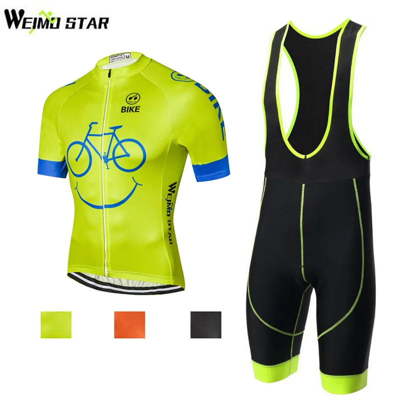 

Weimostar New Cycling Clothing Set Youth Bike Jersey Ropa Ciclismo Men's Riding Cycling Jersey Shirt Bicycle Bib Shorts Clothes