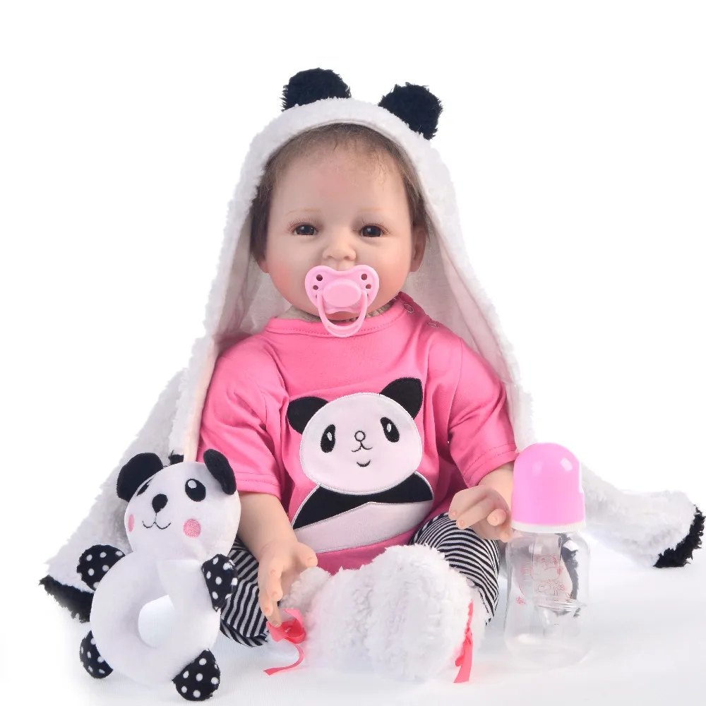 Реалистичные мягкие силиконовые куклы реборн 55 см реалистичные тканевые игрушки