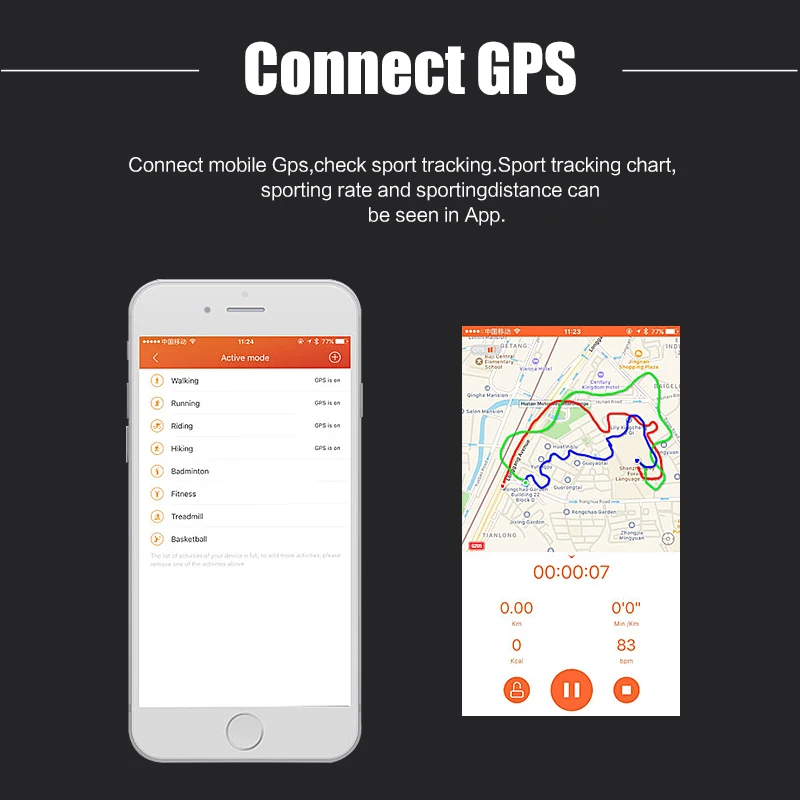Смарт спортивные часы ID107 плюс сердечного ритма браслет Мониторы для Для женщин