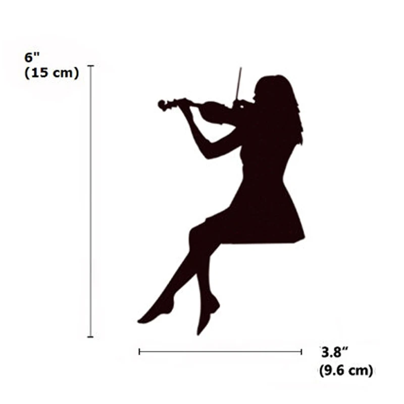 KUCADA черная творческая девушка DIY наклейка домашний декор обои JG1889 | Дом и сад