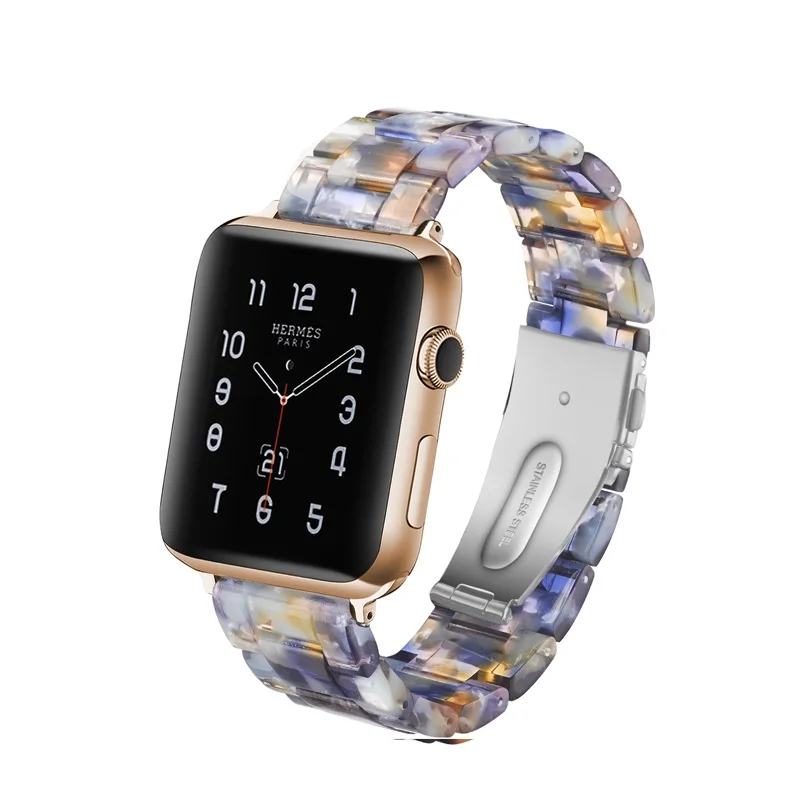 Браслет для Apple Watch 3/2/1 38 мм 42 ремешок часов из смолы Iwatch серии имитация