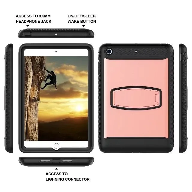 Для iPad Mini 1 2 3 Retina Дети Baby Safe Панцири противоударный Heavy Duty Силиконовый Футляр