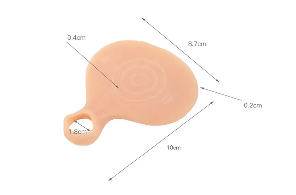 2 шт. гелевый силиконовый корректор для ног выпрямитель ухода за ногами белый 1
